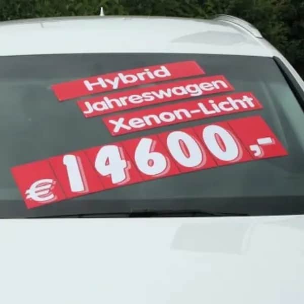 Hinweisschilder rot/weiss