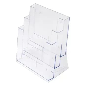 Prospekthalter Tisch/Wand 3 x A4