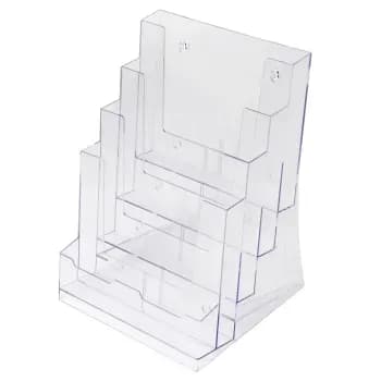 Prospekthalter Tisch/Wand 4 x A4