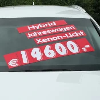 Hinweisschilder rot/weiss
