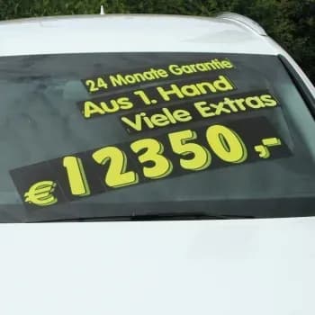 Amerika-Preisziffern leuchtgelb/schwarz