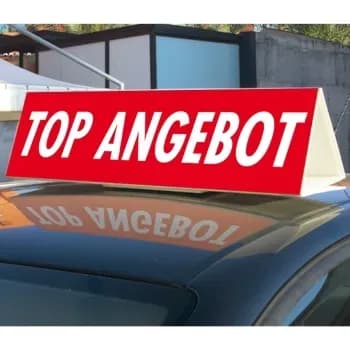 Autodachschild mit Ihrer Werbung