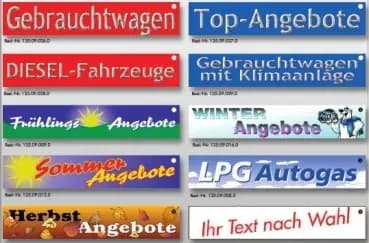 Werbe-Banner für Spannbandhalter