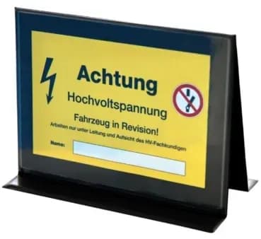 Aufsteller Hochvoltspannung