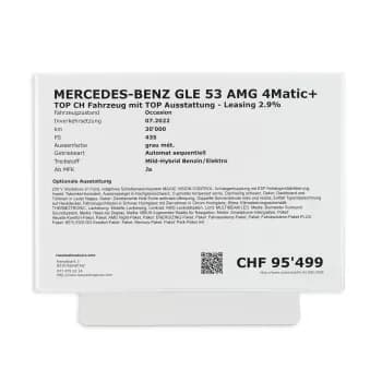 Preisblatthalter für Frontscheibe, A4 Querformat