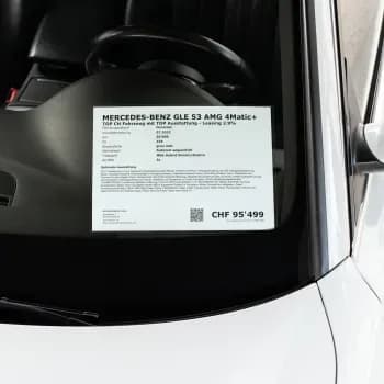 Preisblatthalter für Frontscheibe, A4 Querformat