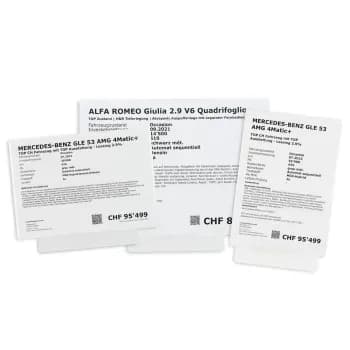 Preisblatthalter für Frontscheibe, A3 Querformat