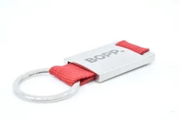 Schlüsselanhänger aus Metall und Nylon